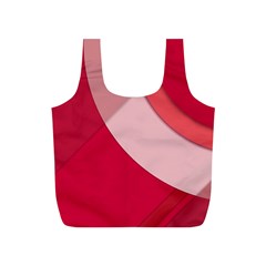 Red Material Design Full Print Recycle Bags (s) 