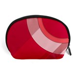 Red Material Design Accessory Pouches (Large)  Front