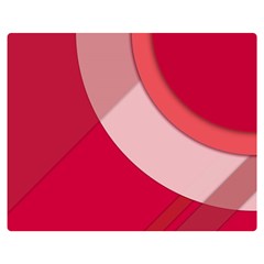 Red Material Design Double Sided Flano Blanket (medium) 