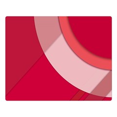 Red Material Design Double Sided Flano Blanket (large) 