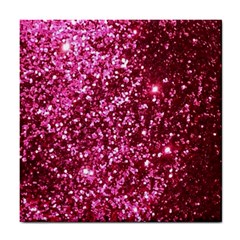 Pink Glitter Tile Coasters by Amaryn4rt