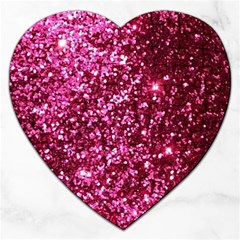 Pink Glitter Jigsaw Puzzle (heart)