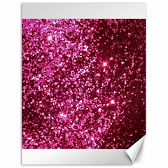 Pink Glitter Canvas 18  X 24   by Amaryn4rt