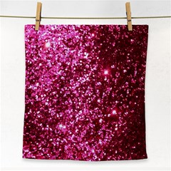 Pink Glitter Face Towel