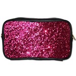 Pink Glitter Toiletries Bags Front