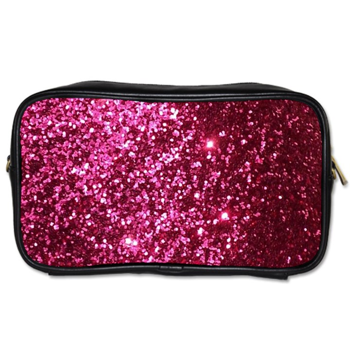 Pink Glitter Toiletries Bags