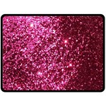 Pink Glitter Fleece Blanket (Large)  80 x60  Blanket Front