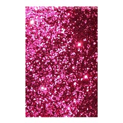 Pink Glitter Shower Curtain 48  X 72  (small) 