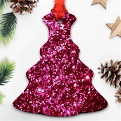 Pink Glitter Ornament (christmas Tree) 