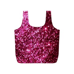 Pink Glitter Full Print Recycle Bags (s) 