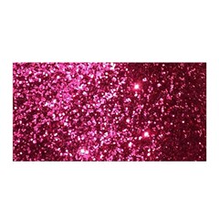 Pink Glitter Satin Wrap