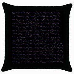 Smooth Color Pattern Throw Pillow Case (black)