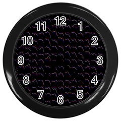 Smooth Color Pattern Wall Clocks (black)