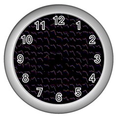 Smooth Color Pattern Wall Clocks (silver) 