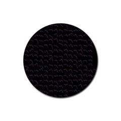 Smooth Color Pattern Rubber Coaster (round)  by Amaryn4rt