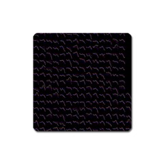 Smooth Color Pattern Square Magnet