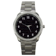 Smooth Color Pattern Sport Metal Watch