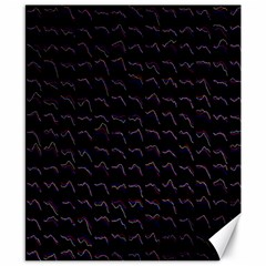 Smooth Color Pattern Canvas 8  X 10 