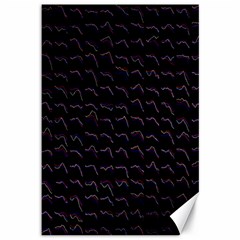 Smooth Color Pattern Canvas 12  X 18  