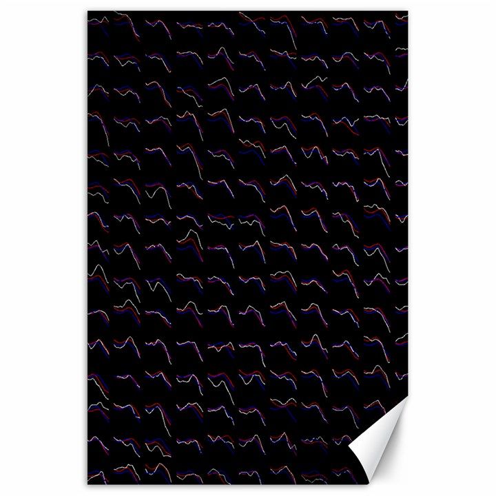 Smooth Color Pattern Canvas 20  x 30  