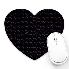 Smooth Color Pattern Heart Mousepads by Amaryn4rt