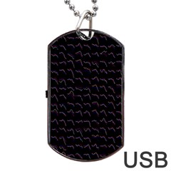 Smooth Color Pattern Dog Tag Usb Flash (one Side)