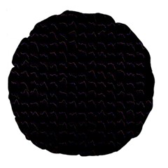 Smooth Color Pattern Large 18  Premium Flano Round Cushions