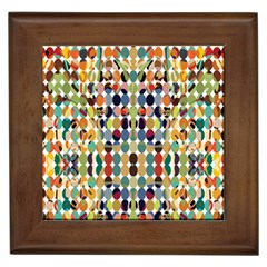 Retro Pattern Abstract Framed Tiles