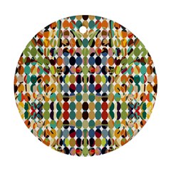 Retro Pattern Abstract Ornament (round)