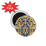 Retro Pattern Abstract 1.75  Magnets (10 pack)  Front