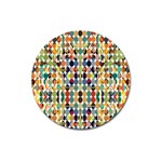 Retro Pattern Abstract Magnet 3  (Round) Front