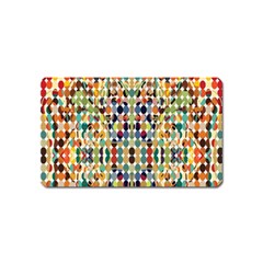 Retro Pattern Abstract Magnet (name Card)