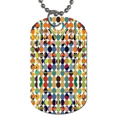 Retro Pattern Abstract Dog Tag (one Side)