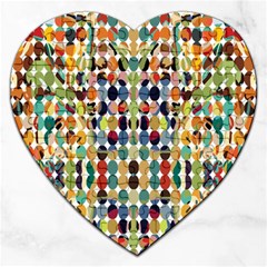 Retro Pattern Abstract Jigsaw Puzzle (heart)