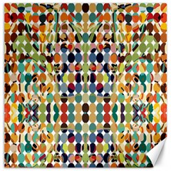 Retro Pattern Abstract Canvas 12  X 12  