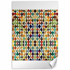 Retro Pattern Abstract Canvas 12  X 18  