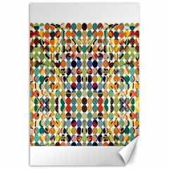 Retro Pattern Abstract Canvas 24  X 36 