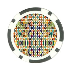 Retro Pattern Abstract Poker Chip Card Guard