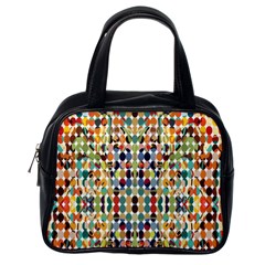 Retro Pattern Abstract Classic Handbags (one Side)