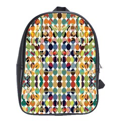 Retro Pattern Abstract School Bags(large) 