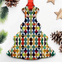 Retro Pattern Abstract Ornament (christmas Tree) 