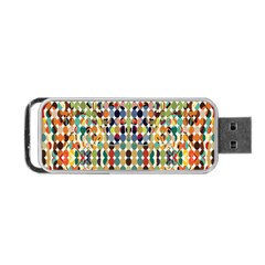 Retro Pattern Abstract Portable Usb Flash (one Side) by Amaryn4rt