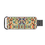 Retro Pattern Abstract Portable USB Flash (Two Sides) Front