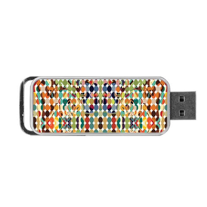 Retro Pattern Abstract Portable USB Flash (Two Sides)