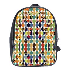 Retro Pattern Abstract School Bags (xl) 