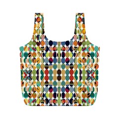 Retro Pattern Abstract Full Print Recycle Bags (m) 