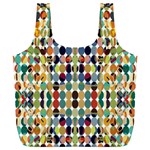 Retro Pattern Abstract Full Print Recycle Bags (L)  Front