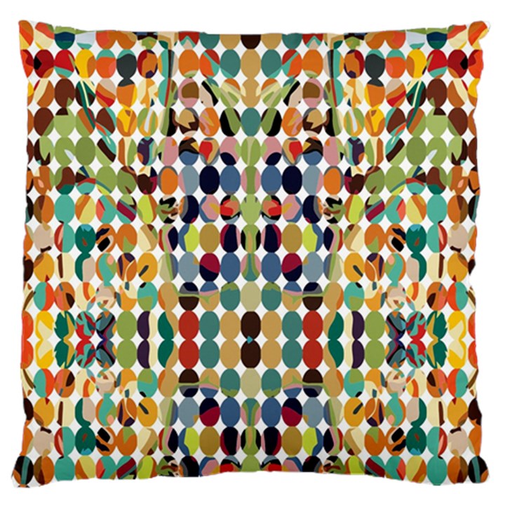 Retro Pattern Abstract Large Flano Cushion Case (One Side)