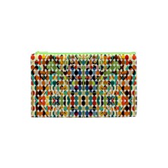 Retro Pattern Abstract Cosmetic Bag (xs) by Amaryn4rt