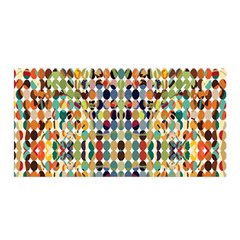 Retro Pattern Abstract Satin Wrap